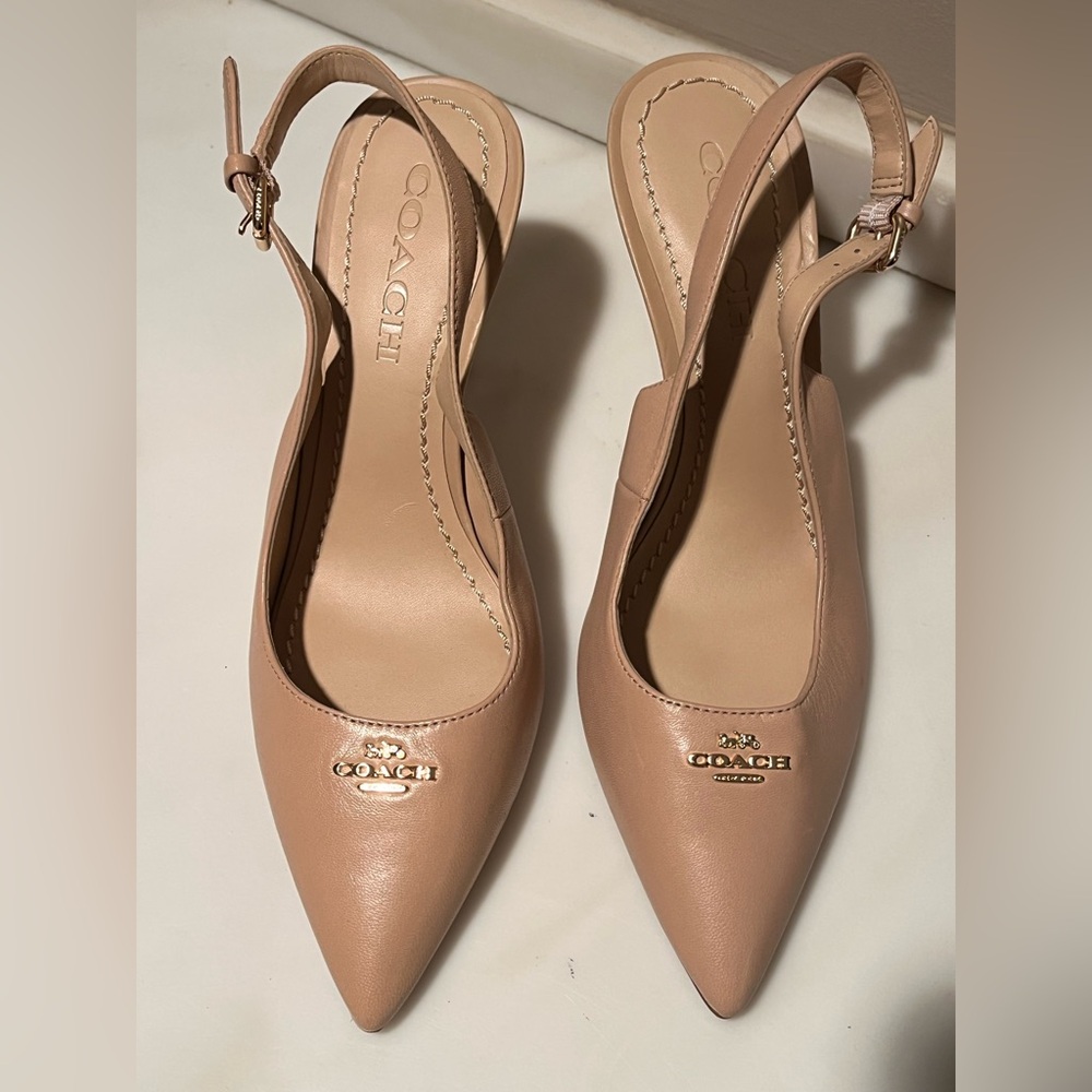 NEW—COACH Allie Slingback Stiletto Pump, Size 7–REDUCED - Picture 2 of 9